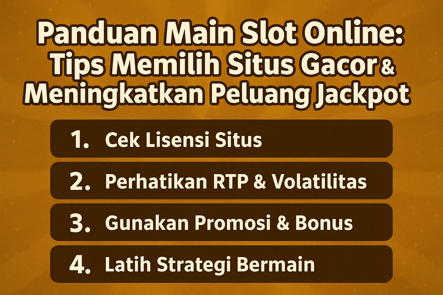 tips memilih situs slot gacor dan permainan nya untuk meningkatkan peluang jackpot